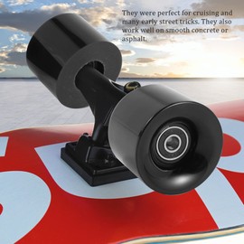 Giilayky Pack of 4 60 mm Skateboard Wheels + ABEC-9 Bearing Steel and Spacer Cruiser Wheels