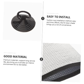 WOONEKY Foil Sunshield Rv Door Window Shade Car Windshield Sun Shade Insulation Easy Suction Cup Installation