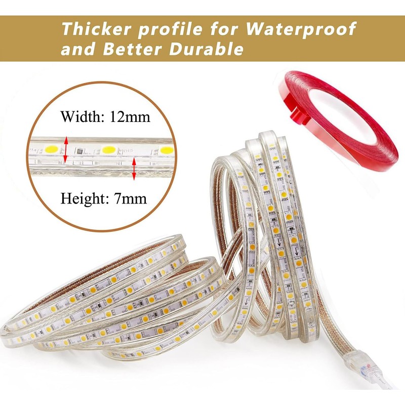 LED Strip, 6 Metres, with Switch, 5050 IP65 LED Strip,