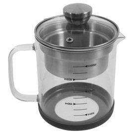 OHPHCALL Soybean Milk Strainer Jug Tea Pot with Fine Mesh Filter Versatile Kitchen Container for Juice Soup Tea Separation for Cooking Enthusiasts