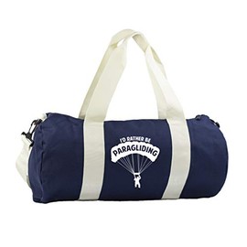 Hippowarehouse I'd Rather Be Paragliding Gymwear Gym Duffel Cylinder Uniform Kit Bag 50 x 25 x 25cm 20 litres