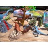 Oriate Dinosaur Toy Figurines with Cards and Play Mat