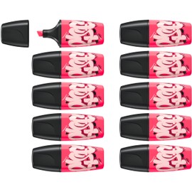 Highlighter - STABILO BOSS MINI by Snooze One - Pack of 10 - Pink