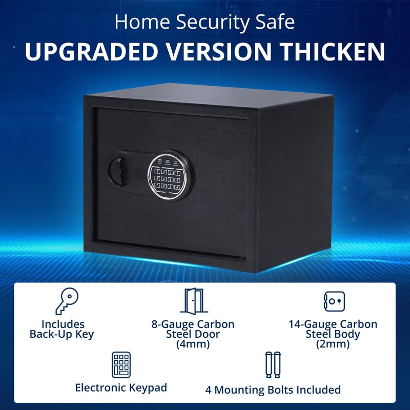 1.2 Cubic Feet Steel Home Security Safe,Personal Security Safe for