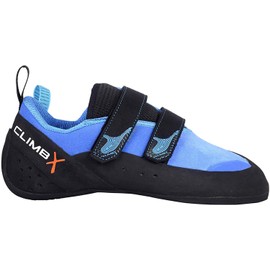 Climb X Rave Strap Climbing Shoe 2018 (6.5, Blue)