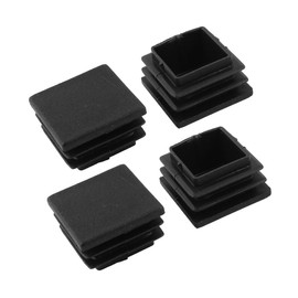 100 Pack 1 Inch Square Plastic Plug, tubing end Cap, Durable Chair Glide，it fits 1" Outside Diameter Square tubing。