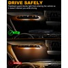 HLAUTO 6Z4J Emergency Dash Strobe Lights: 2x16.8 inch Amber White