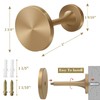 Curtain Holdbacks, Medallion Curtain Tieback Hooks for Drapes, Modern Decorative