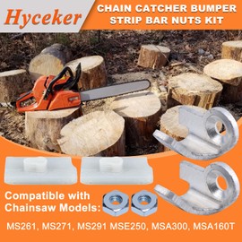 Hyceker MS261 MS271 MS291 Chain Catcher Bumper Strip Bar Nuts Kit for Stihl MS261C MS271C MS291C MSE250 MSA300 MSA160T MS 271 291 261 Farm Boss Chainsaw Parts 11416567700, 1141 656 7700, 1121 648 6610