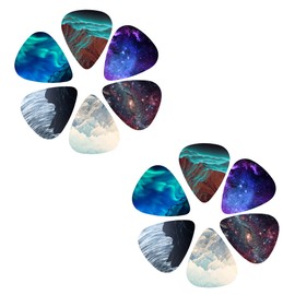 Czzmy Celluloid Guitar Picks, Guitar Picks, Pack of 12 with Gift Box, Guitar Accessories, for Electric, Acoustic, Bass or Ukulele Guitar (12-Japanese Culture)