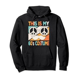 Hippie Theme Party 60s Outfit Men Boys Kids 60s Costume Pullover Hoodie