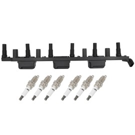 cciyu 1 ignition coils wilth 6 iridium Spark Plugs,for Jeep Grand for Cherokee 4.7L 1999,for Jeep Grand for Cherokee 4.0L 1999 UF293 ‎5C1182, E224
