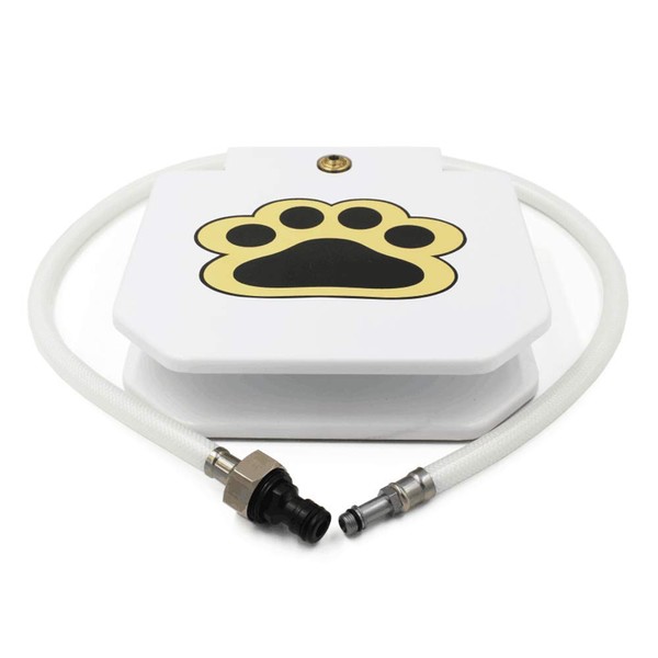 Piepea Brass Valve Outdoor Dog/Pet Water Fountain, Step On Dog/Pet