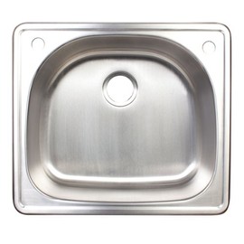 Franke FSG902-18BX 2-Hole Single-Bowl Top Mount Bar Utility Sink, Stainless Steel