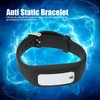 Anti Static Bracelet Silicone with LED Lights 65mAh Effective Anti