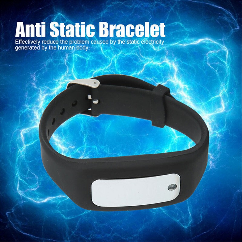 Anti Static Bracelet Silicone with LED Lights 65mAh Effective Anti