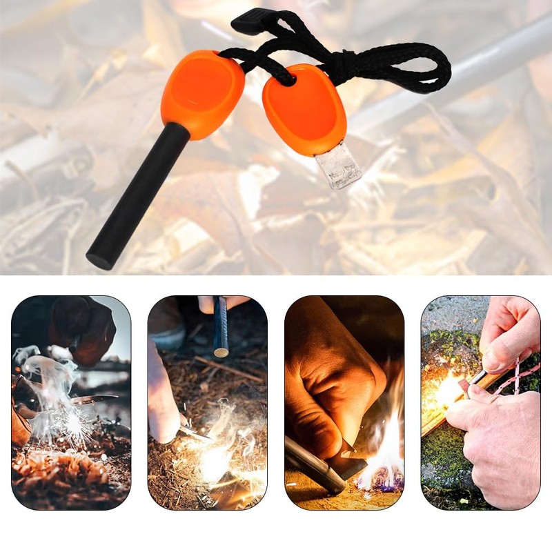 1 Pcs Fire Starter Kit Flint and Steel Survival Fire