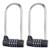 SagaSave Combination Lock, 2PCS 5 Digit Padlock, 7mm Width Flexible