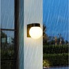 Acrylic Round Lamp Shade with PC Plastic Base Waterproof Exterior