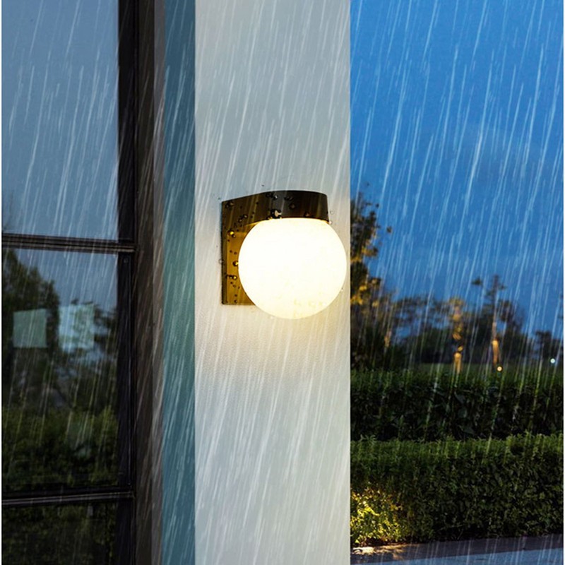 Acrylic Round Lamp Shade with PC Plastic Base Waterproof Exterior