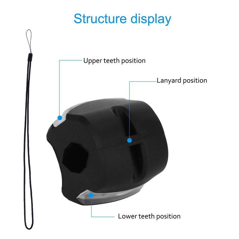 Face Muscle Masseter Trainer Fitness Silicone Jaw Exercise Ball with