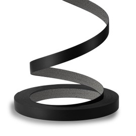 ZYJT PVC Black Edge Banding, 3/4 inch x 100ft roll of Veneer Edge Banding Pre-glued Flexible Edging, Tape Banding on with Hot Melt Adhesive Easy Application for Cabinet