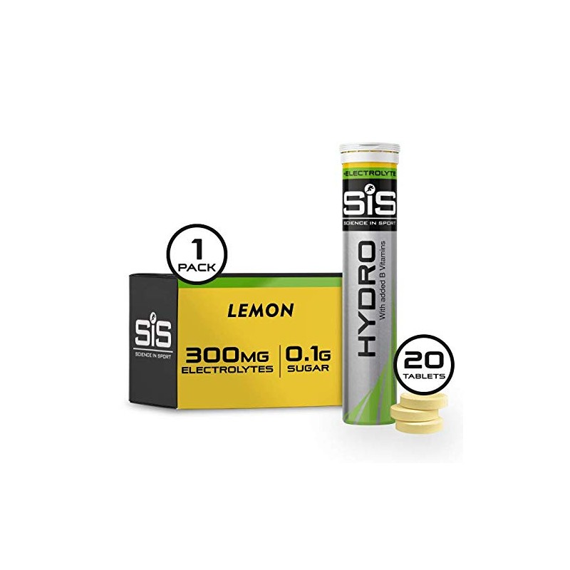 Science In Sport Hydro Hydration Tablets, Gluten-Free, Zero Sugar, Lemon