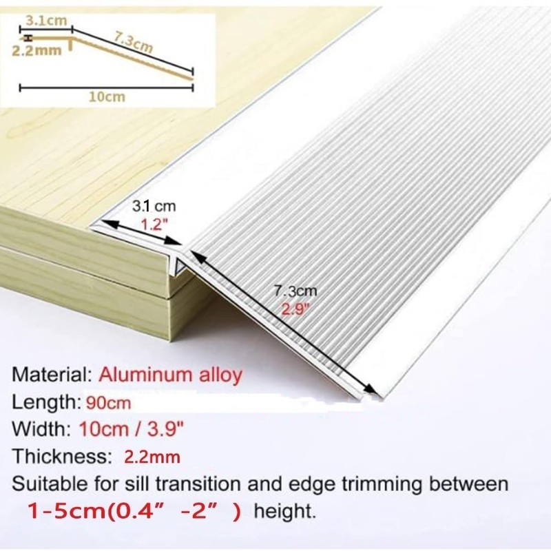 Floor Transition Strip, Height Compensation, 10-50 mm, Transition Strip, Compensation