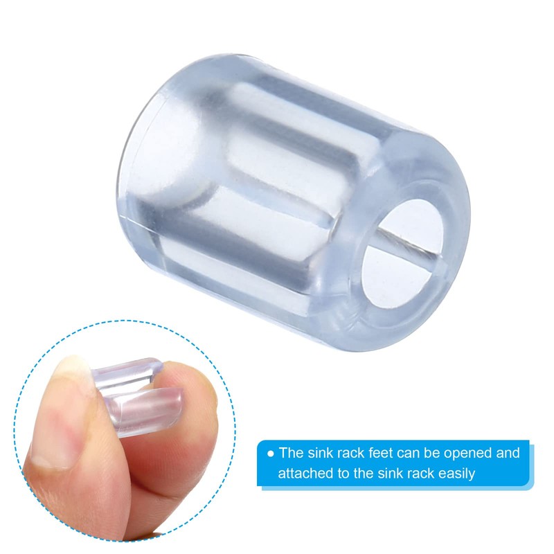 PATIKIL Kitchen Sink Rack Feet, 50 Pack 5mm ID x