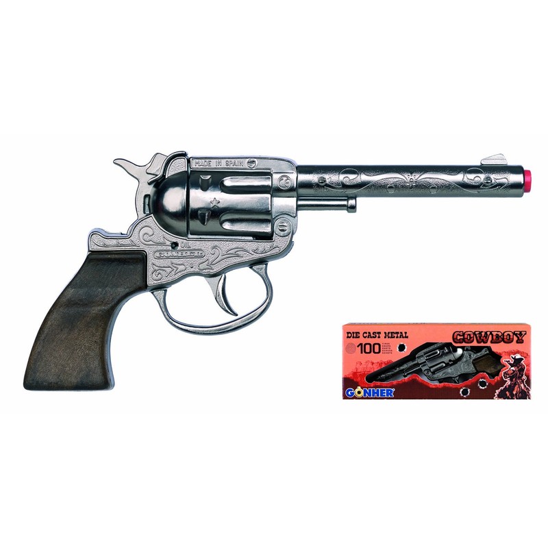 Gohner Wild West Cowboy Revolver 100-Shots Steel