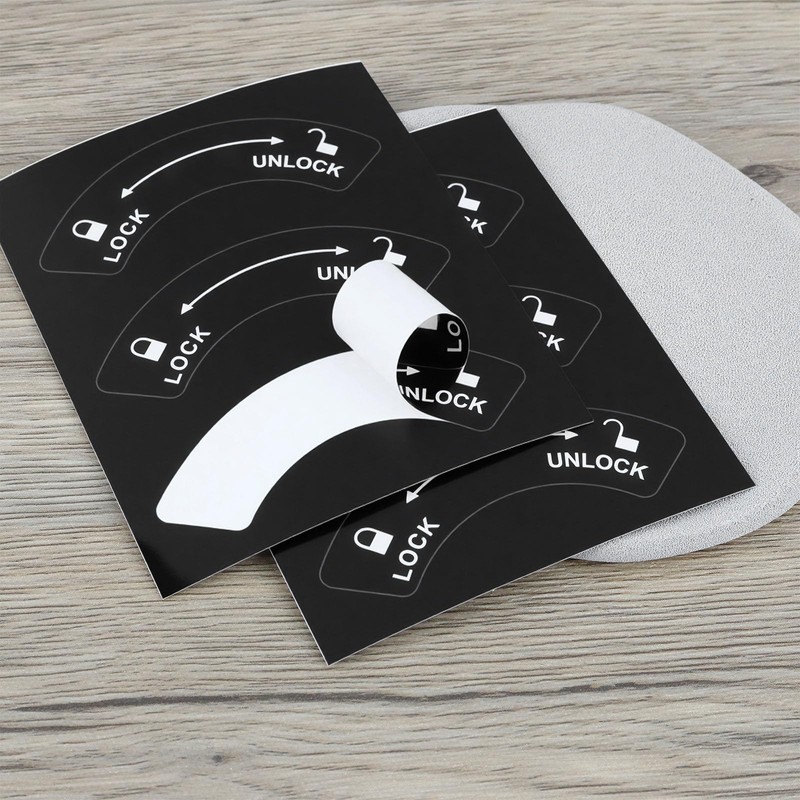The Lord of the Tools 12pcs Lock Unlock Direction Stickers