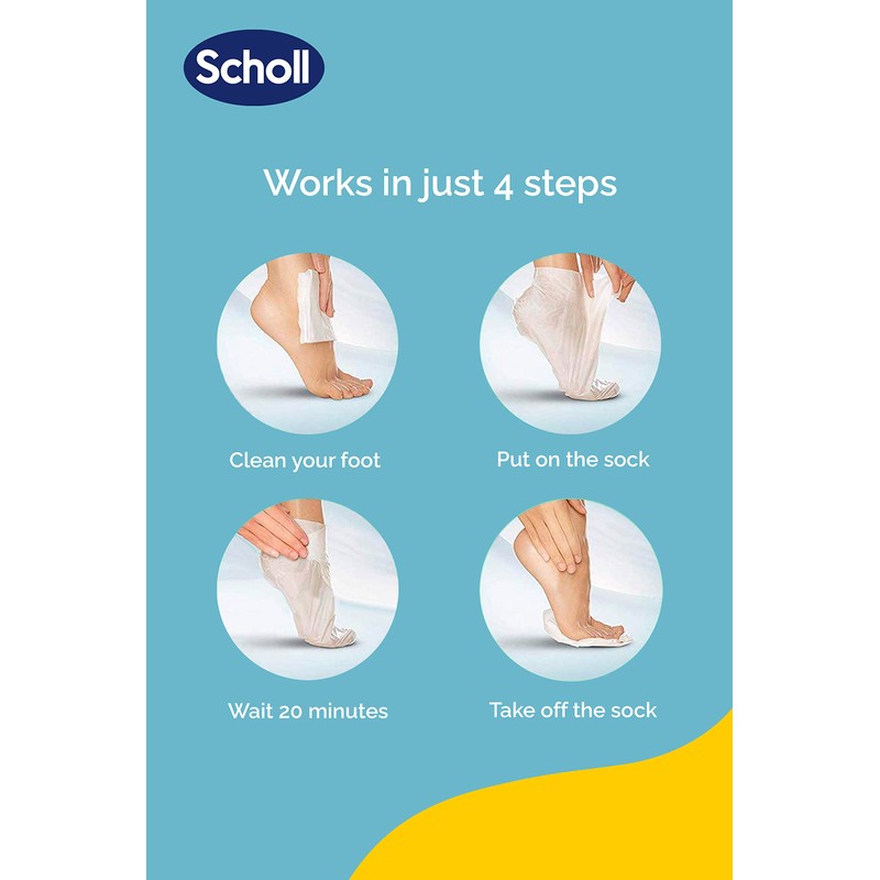 Scholl Foot Mask Intensive Treatment, Pack of 6