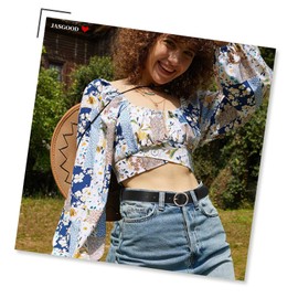 JASGOOD 2 Pack Women Leather Belt for Jeans Dress PU Leather Ladies Belt with Gold O Ring Buckle