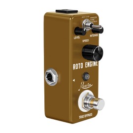 Rowin ROTO ENGINE Rotary Speaker Simulator Effect Pedal Mini Digital Guitar Effects Pedal Phaser/Vibe/Chorus 3 models with Storage of Timbre Sound Pedal True Bypass Full Metal Shell LEF-3801
