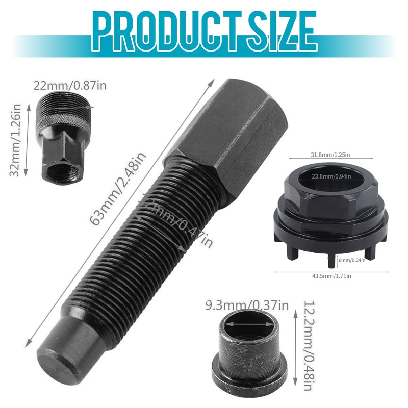 LZYDKH Bicycle Lock Ring Tool, Crank Puller, Bicycle Crank Bottom