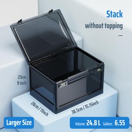Lock Box for Lockable Medication, Lockbox Medicines, Files Documents Organizer,Food Container,Locking Tablet,Electronics Cabinet,Safe Storage Locker for Home,Office,Hospital (Black)
