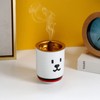 White Cat Pattern Ceramic Incense Burner, Simple and Modern Ceramic