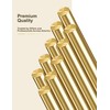 LRVOJUY 10-Pack Solid Brass Rods, 1/8 x 12 Inch Brass