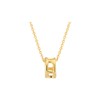 Gold & Deer 14KGP Deer Gold Pendant Necklace Ash Gold