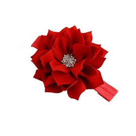 NEW Girl Baby Headbands,red rose headband for baby girl. (LDZ23-A)