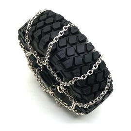 RCLIONS 4PCS Steel RC Snow Chains Anti-Skid for 1.9inches 114mm 120mm Wheel Tyre TRX4,SCX10,SCX10-II 1/10 Crawler Truck Car