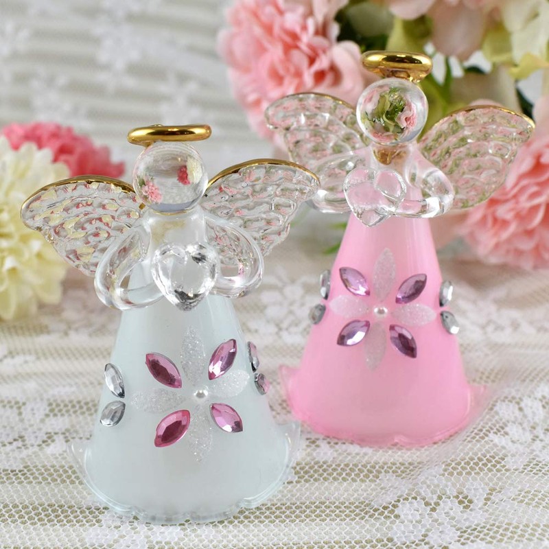 FGK115DT Cute Handmade Glassware Little Prima Angel Bell