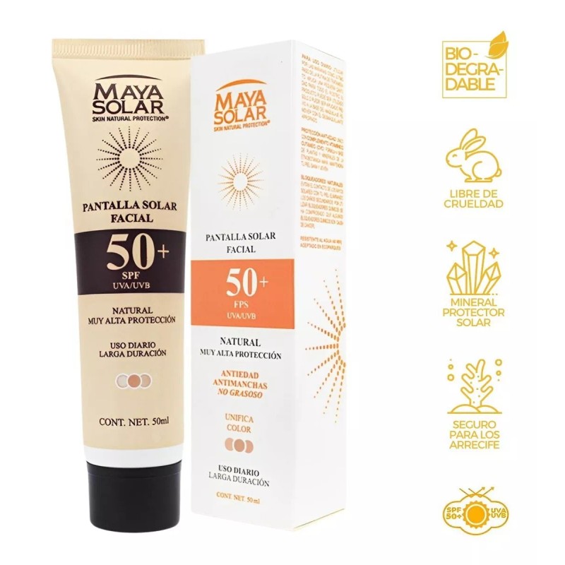 Maya Solar Protector Solar Maya Solar Facial Mineral Con Color