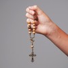 Car Rearview Mirror Rosary Decade Crucifix Ornament - Made in
