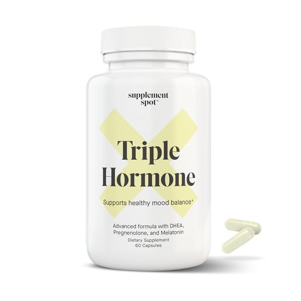 Natural Mood Balance Supplement w/Melatonin, DHEA & Pregnenolone - Formulated