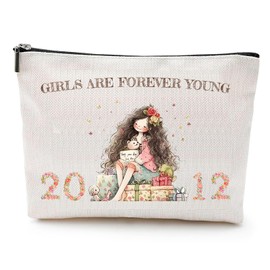 13th Birthday Gifts Makeup Bag for Girls, 13 Year Old Birthday Gift Cosmetic Bags and Pencil Bags for Daughters, Sisters, Friends, Classmates, Presents for Girls 2012 Birthday MakeupBag