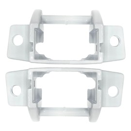 Zhiqinge Compatible with RV A&E Awning Replacement Foot - Die-Cast Metal - Painted White - w/Rivets（2pc） (White)