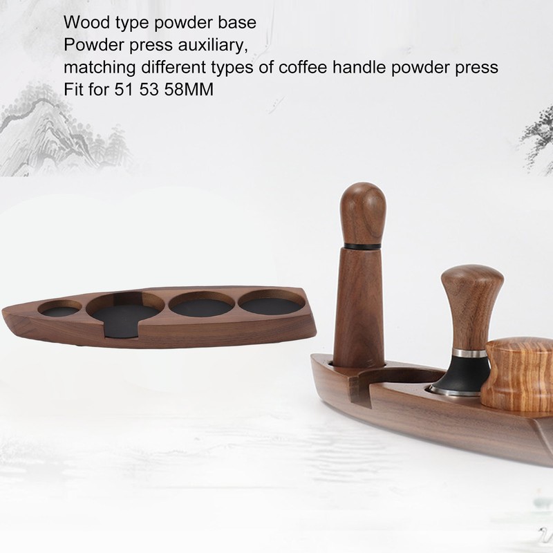 Wooden Coffee Tamper Holder Coffee Tamper Mat Stand Coffee Maker