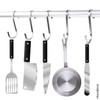 Flat S-Shaped Hanging Hooks - for Kitchen Utensils, Garage or