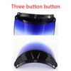 TOPFROP Windproof 3-Snap Lens Shield for Motorcycle Helmets Up Down